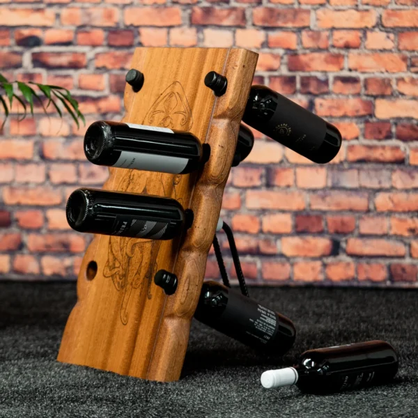 Wine stand made of mahogany wood